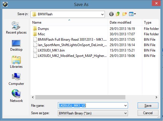 BMWFlash Save File